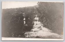RPPC Edwardian Women on Long Dirt Path c1907 Real Photo Postcard F22 picture