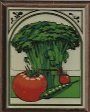 Vintage 70’s  Wall Hanging Kitchen Decor Granco Made In USA  Vegetables 8” X10” picture