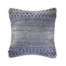 1 Pack  Blue / Ivory  Square Textured Throw Pillow 20 in.  L x 20 in. W picture