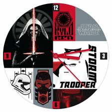 Star Wars Kylo Ren Storm Trooper Analog Wall Clock The Force Disney 13.5 Inch picture