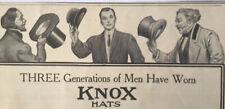 KNOX HATS Antique ADVERTISING Victorian Fashion 1900's PRINT AD picture