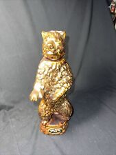 1968 Ezra Brooks 12 Years Old 90 Proof Real Sippin Whiskey Brown Bear Decanter picture