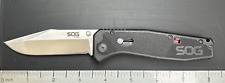 SOG Flare Pocketknife Assisted Plain Edge Arc Lock Black EXCELLENT USED CONDT picture