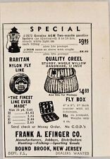 1947 Print Ad Willow Fishing Creels & Fly Box Frank Effinger Round Brook,NJ picture