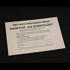 L Ron Hubbard Scientology 1975 More Info Card Church of Scientology California picture
