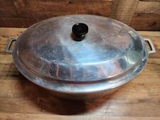 MIRACLE MAID Vintage Oval Roaster With Lid - Cast Aluminum, 6 Quart With Lid picture