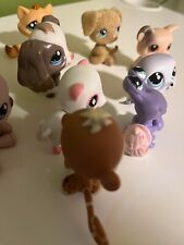 Littlest Pet Shop Lot Of 10 Dog Cat Pig Monkey Crab 2254 INCLUDED picture