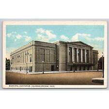 Postcard CO Colorado Springs Municipal Auditorium picture