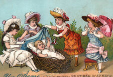 Victorian ladies with baby-Acme Soap Antique Victorian Trade- picture