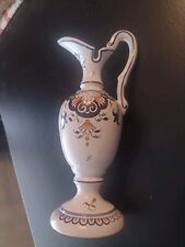 Vintage/Antique Decor Rouen Fait Main Vase Hand Painted & Signed Italy picture