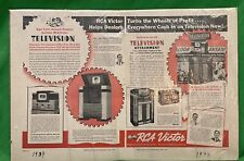 Vintage - RCA Victor Radio & Television Retailing May ,1939 - 11.5” X 17” picture