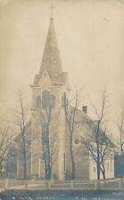MEAD NE - Alma Lutheran Church Real Photo Postcard rppc - 1912 picture