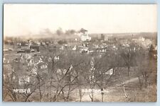 Waverly Summer Iowa IA Postcard RPPC Photo Bird's Eye View 1909 Posted Antique picture