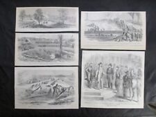 5 1885 Civil War Prints - Various Scenes of Vicksburg, Mississippi Siege, 1863 picture