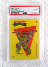 1989 Topps Teenage Mutant Ninja Turtles Stickers Donatello #3 PSA 8 picture