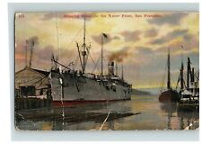 1915 Postcard Shipping Scene On The Water Front San Francisco California 1051 picture