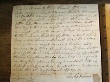 Antique Document 1825 Windham CT Land Lease ELNATHAN WARNER from his CHILDREN picture