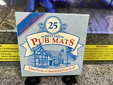 Vintage Second Edition 25 British Pub Mats Coasters in Original Box  picture
