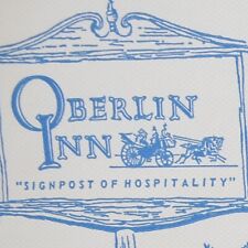Vintage 1950s Oberlin Inn Restaurant Placemat 7 North Main Street Ohio picture