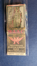 1930's Multnomah Athletic Club Portland Diamond Quality  Matchbook Matchcover picture