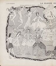 La Gloire en TUTU Belle Epoque signed Leonnec vintage print 1912 - 1i picture