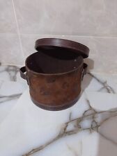 vintage round box leather picture