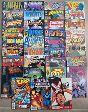 Lot of 35 Comics Marvel DC Captain America Thor Punisher X-Force Flash and more picture