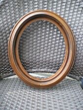 VINTAGE ANTIQUE OVAL BROWN WOOD PHOTO PICTURE FRAME 14'' X 12'' picture