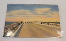 Vintage Sunshine Skyway Bridge Florida Postcard picture