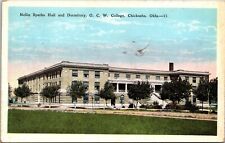 Nellie Sparks Hall Dormitory OCW College Chickasha Oklahoma Cancel 1945 Postcard picture