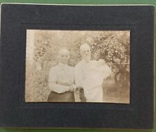 CDV 19th Century Outdoor Grandparents With Grandchild Antique Photograph picture