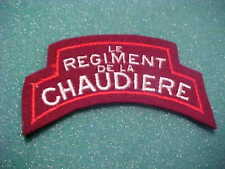 CERTIFIED W.W.2 CANADA LE REGIMENT DE LA CHAUDIERE SHOULDER FLASH picture