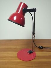 Vintage MCM 1970’s Tensor Style Adjustable Desk Lamp Red Mid Century Modern  picture