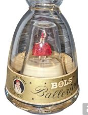 BOLS Ballerina Music Box Vintage 1950s Liquor Bottle Empty WORKING Red Dress picture