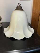 Antique/Vintage Opaque White Glass Smoke Bell picture