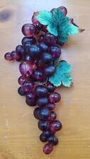 MCM Lucite Acrylic Grapes, Large Purple Cluster picture