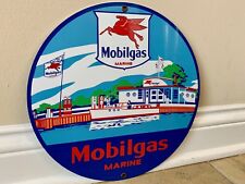 Mobigas Marine Oil Mobiloil gasoline racing vintage Style advertising sign picture