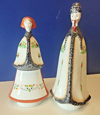 VTG Budapest Aquincum Figurine Peasant Couple Folk Art Hungarian Porcelain 8