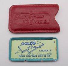 Gold's of Lincoln Nebraska Charga Plate Service Card Credit Grocery Case Vintage picture
