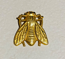 Fly ~ Vintage Gilt Metal Button picture