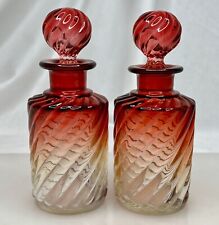 Antique French Baccarat Rose Tinte Perfume Scents Bottles - 92374 picture