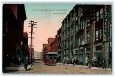 1911 11th Avenue East From 12th Street Trolley Altoona Pennsylvania PA Postcard picture