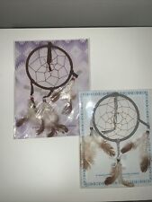 Small Dream Catcher Hoop Feathers & Beads new in package 2 Pack picture
