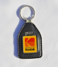 Vintage Kodak Spanish Keychain Leather with Metal Kodak insert picture