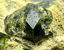 224 GM Top Demantoid Green Garnet Crystals On Matrix From @Irn picture