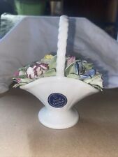 Vintage Royal Doulton Bone China Flowers Footed Basket Footed picture