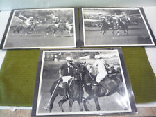 Vintage Cortland, NY Polo Match Action Photos Lot of 3 different 8