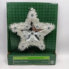 Christmas Tree Topper 11 Light Star Electric Holiday Time New In Box picture