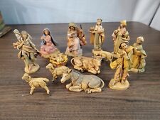 Vintage Fontanini Nativity Figures Depose Italy- 14 Pieces Different Eras Loose picture