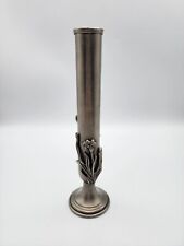 VTG Etain Fait Main Jean Goardere Pewter Bud Vase France Rare Find Lily Flowers picture